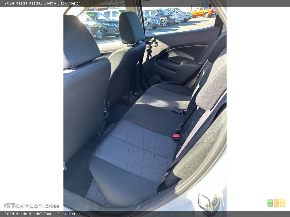 Black Interior Rear Seat for the 2014 Mazda Mazda2 Sport #145310613