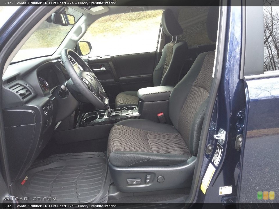 Black/Graphite Interior Front Seat for the 2022 Toyota 4Runner TRD Off Road 4x4 #145312337