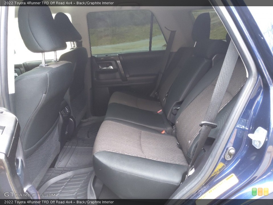 Black/Graphite Interior Rear Seat for the 2022 Toyota 4Runner TRD Off Road 4x4 #145312355