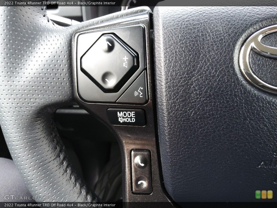 Black/Graphite Interior Steering Wheel for the 2022 Toyota 4Runner TRD Off Road 4x4 #145312418