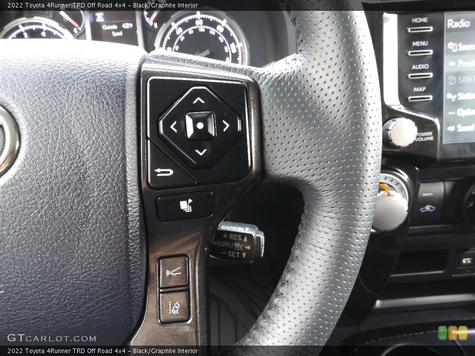 Black/Graphite Interior Steering Wheel for the 2022 Toyota 4Runner TRD Off Road 4x4 #145312430