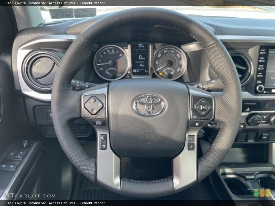 Cement Interior Steering Wheel for the 2023 Toyota Tacoma SR5 Access Cab 4x4 #145312542