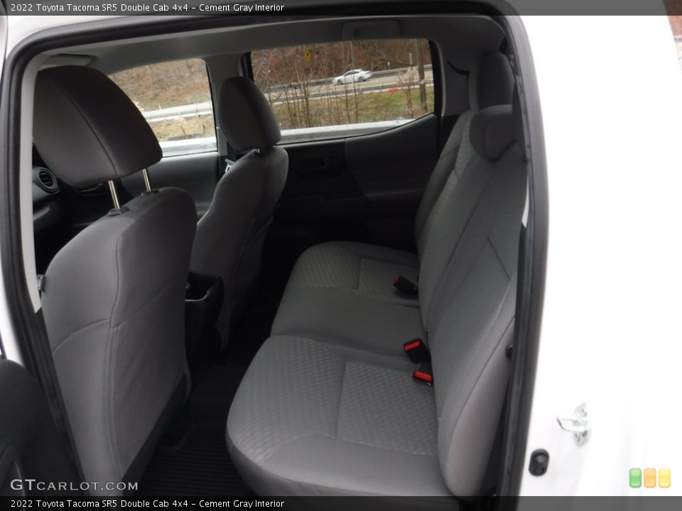 Cement Gray Interior Rear Seat for the 2022 Toyota Tacoma SR5 Double Cab 4x4 #145313488