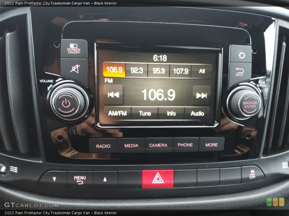 Black Interior Audio System for the 2022 Ram ProMaster City Tradesman Cargo Van #145315500