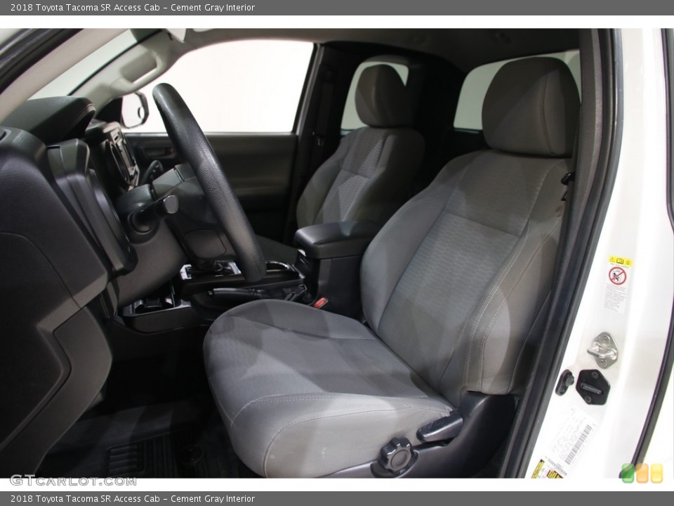 Cement Gray Interior Front Seat for the 2018 Toyota Tacoma SR Access Cab #145315515