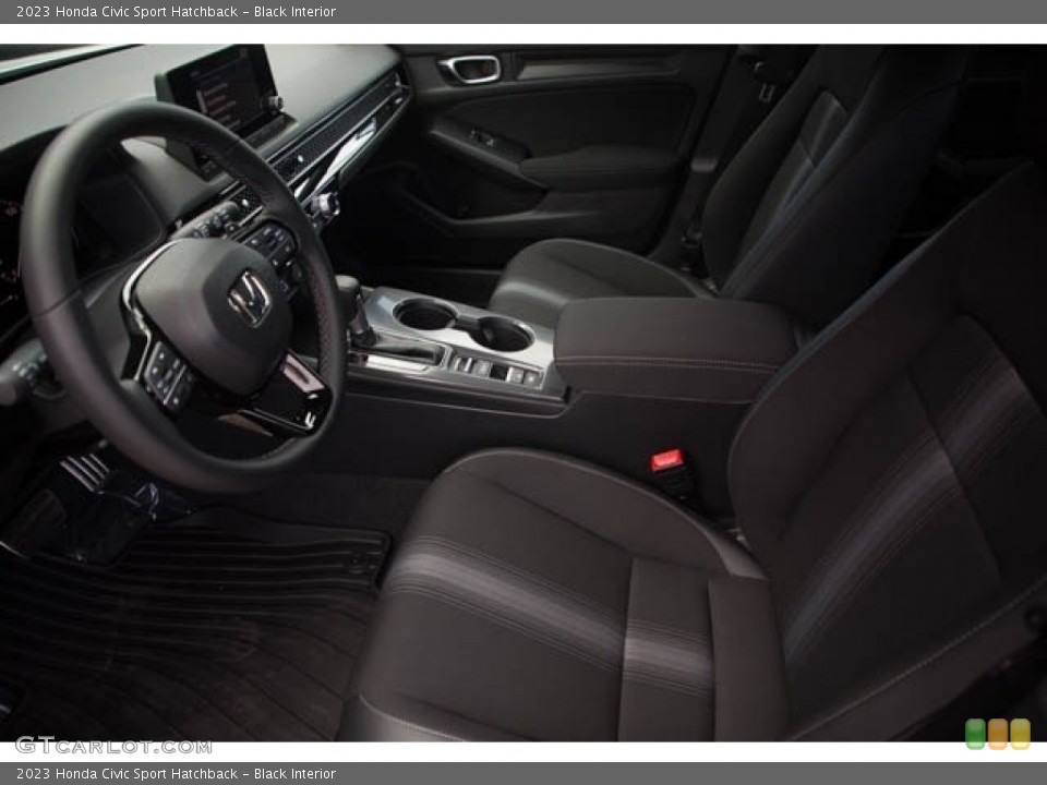 Black Interior Front Seat for the 2023 Honda Civic Sport Hatchback #145316526