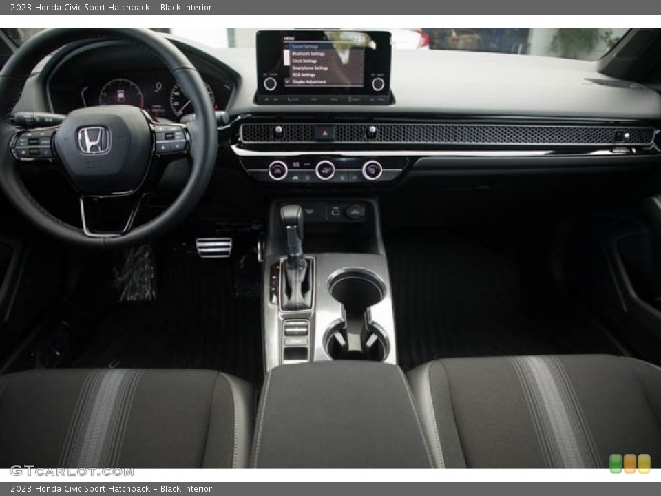 Black Interior Dashboard for the 2023 Honda Civic Sport Hatchback #145316580