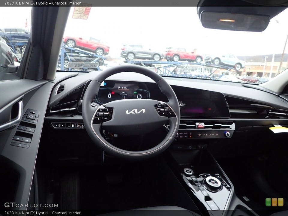 Charcoal Interior Dashboard for the 2023 Kia Niro EX Hybrid #145316682