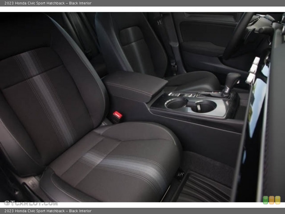 Black Interior Front Seat for the 2023 Honda Civic Sport Hatchback #145316826