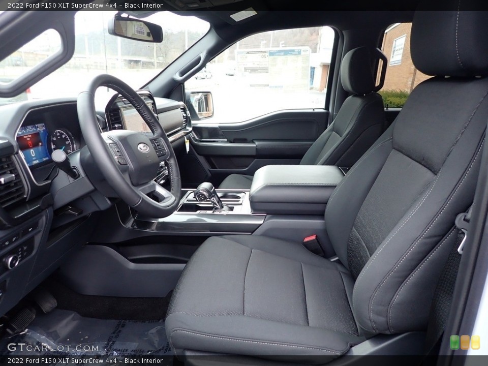 Black Interior Photo for the 2022 Ford F150 XLT SuperCrew 4x4 #145317174
