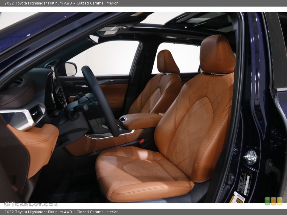 Glazed Caramel Interior Photo for the 2022 Toyota Highlander Platinum AWD #145318944