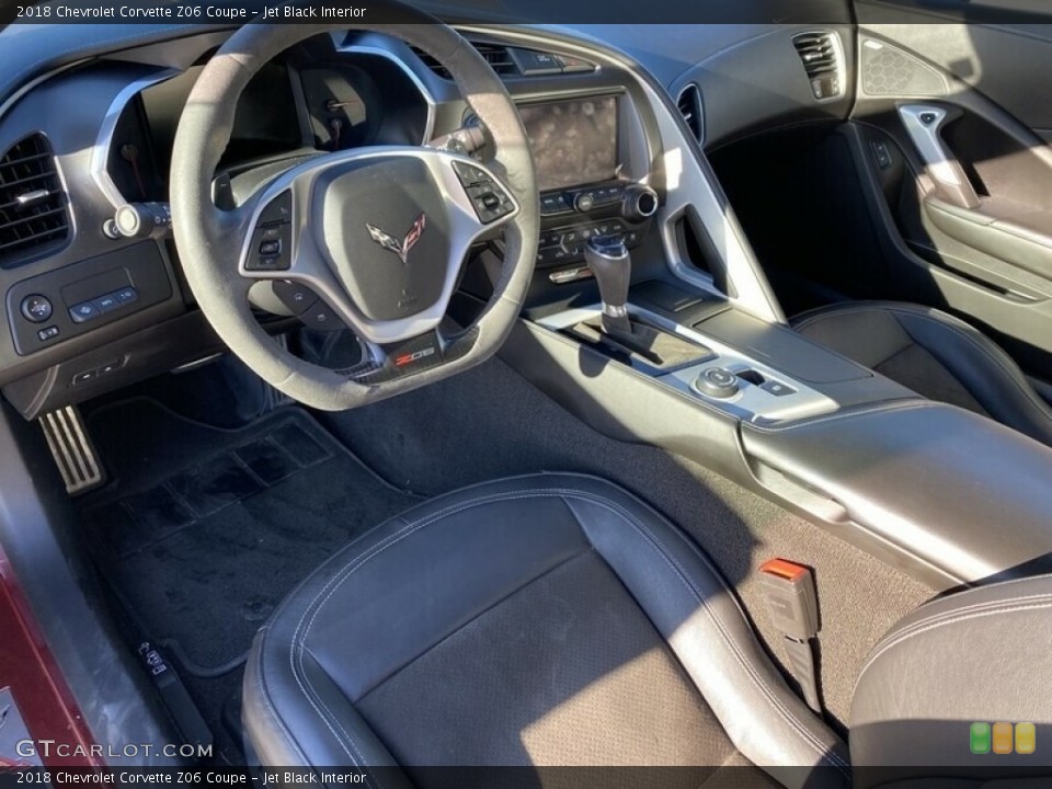 Jet Black Interior Front Seat for the 2018 Chevrolet Corvette Z06 Coupe #145320346