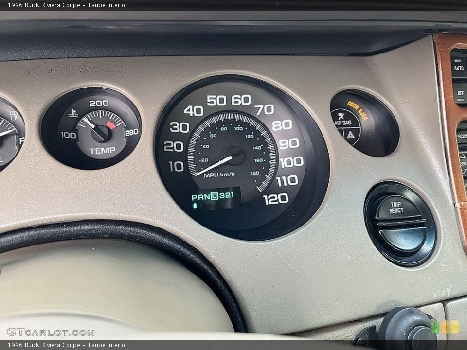 Taupe Interior Gauges for the 1996 Buick Riviera Coupe #145320514