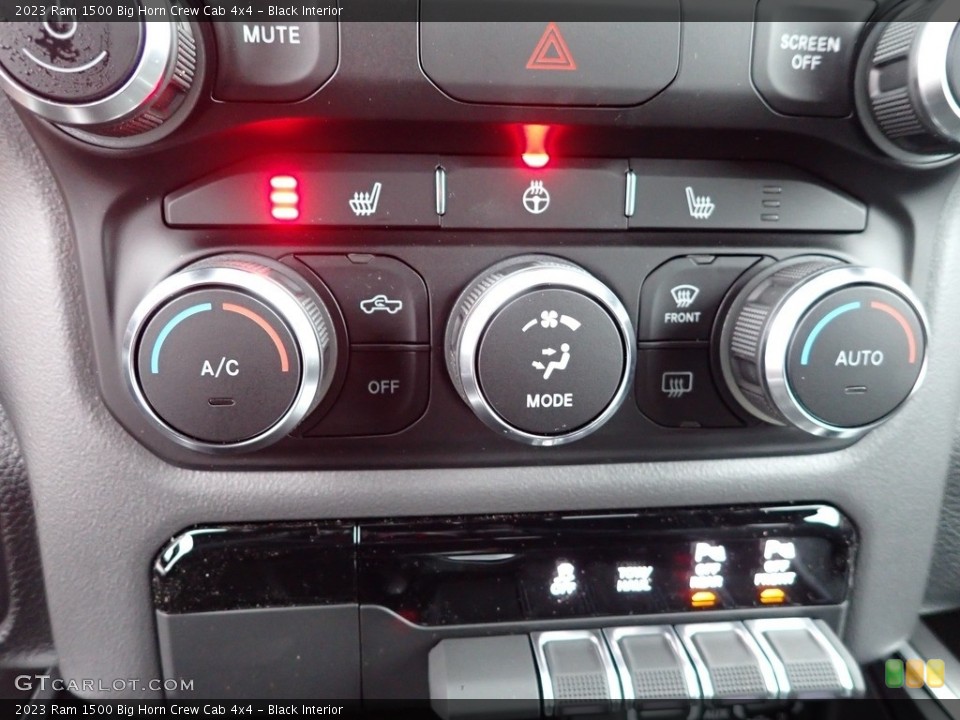 Black Interior Controls for the 2023 Ram 1500 Big Horn Crew Cab 4x4 #145320940