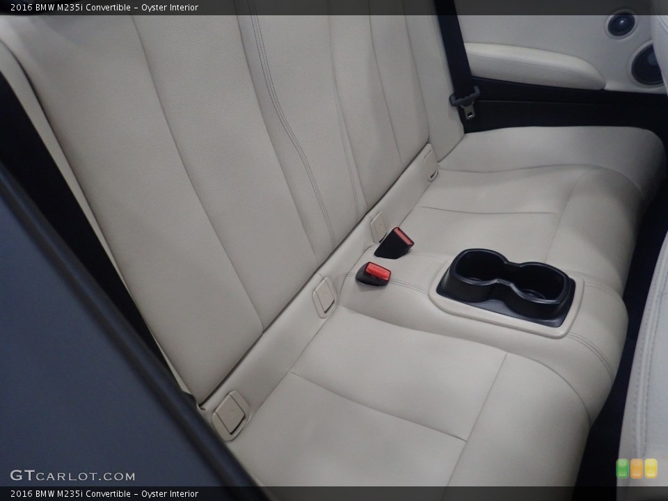 Oyster Interior Rear Seat for the 2016 BMW M235i Convertible #145321300