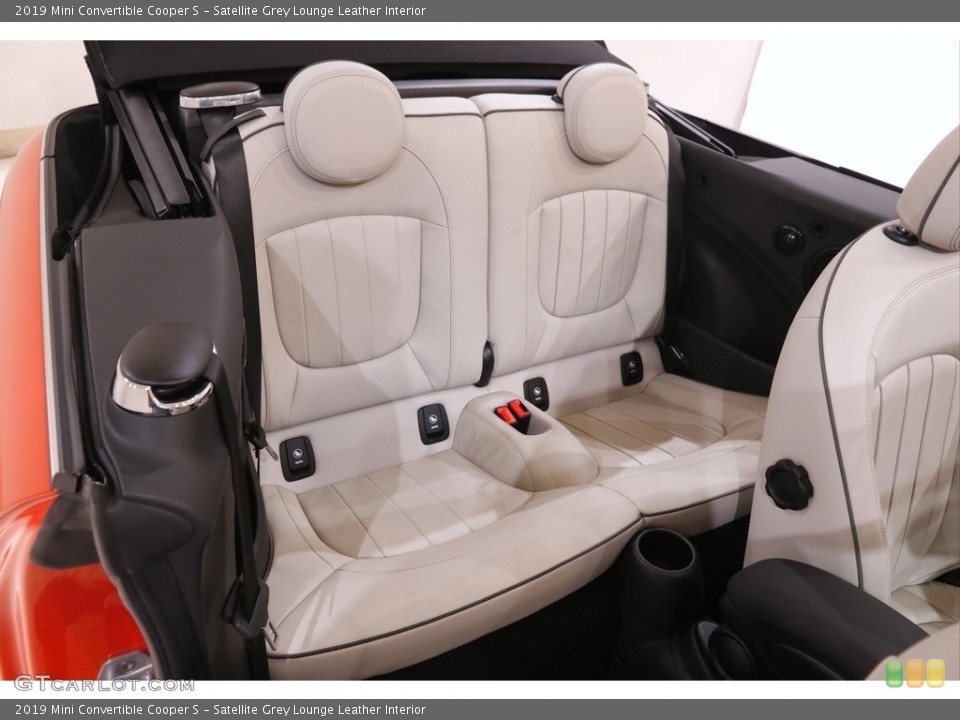 Satellite Grey Lounge Leather Interior Rear Seat for the 2019 Mini Convertible Cooper S #145322167