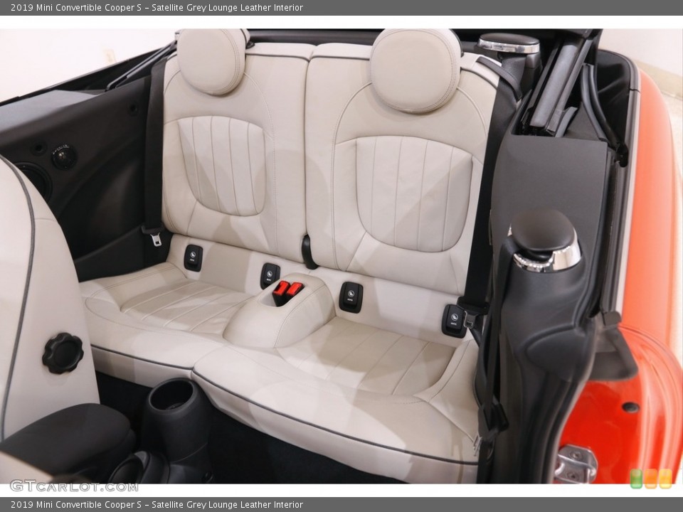 Satellite Grey Lounge Leather Interior Rear Seat for the 2019 Mini Convertible Cooper S #145322185