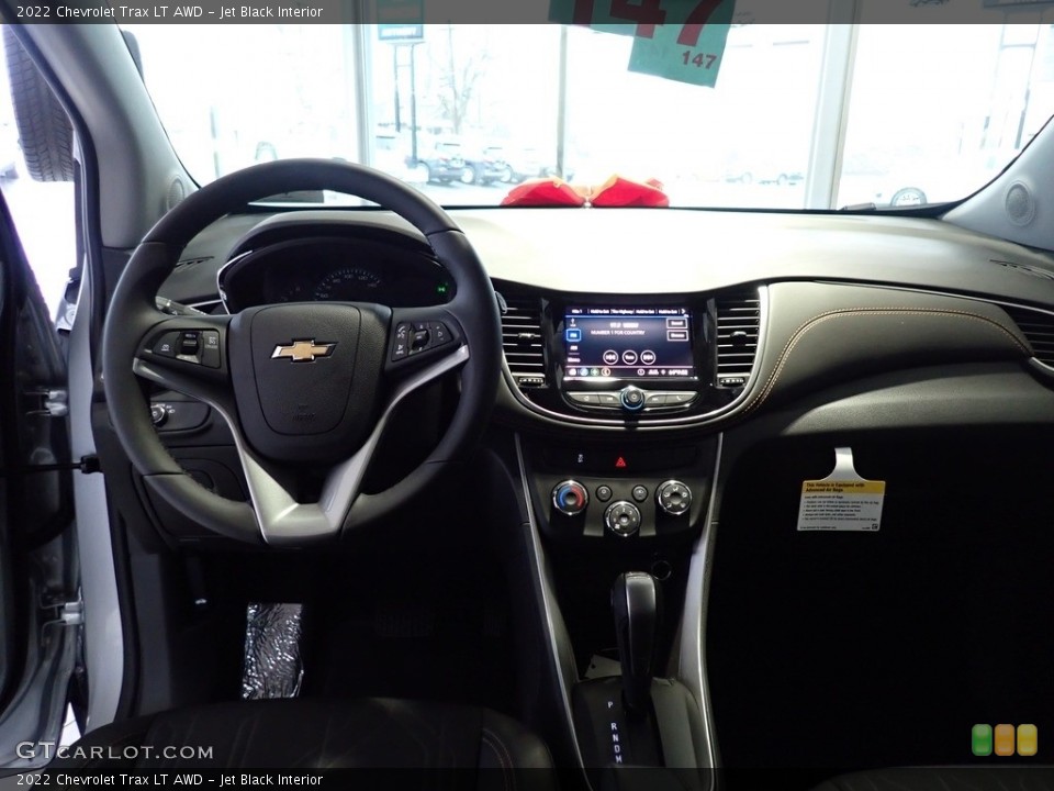 Jet Black Interior Dashboard for the 2022 Chevrolet Trax LT AWD #145322806