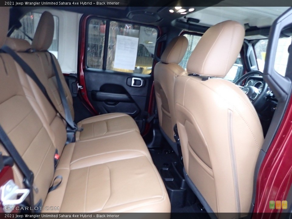 Black Interior Rear Seat for the 2021 Jeep Wrangler Unlimited Sahara 4xe Hybrid #145322998