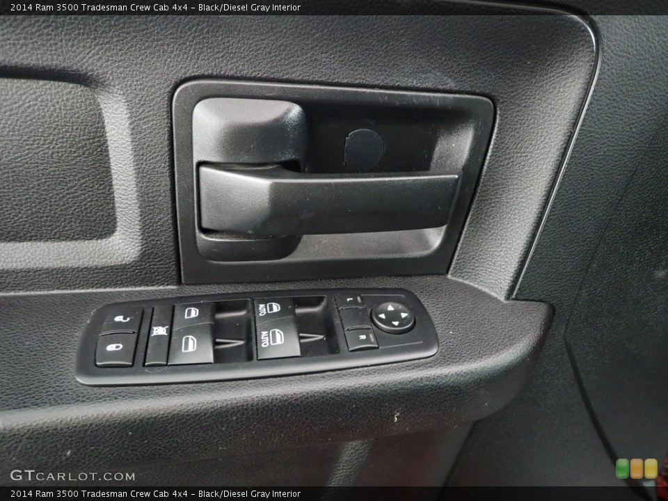 Black/Diesel Gray Interior Door Panel for the 2014 Ram 3500 Tradesman Crew Cab 4x4 #145324597