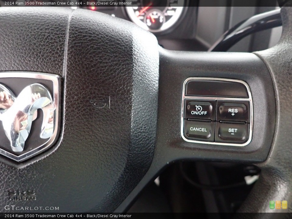 Black/Diesel Gray Interior Steering Wheel for the 2014 Ram 3500 Tradesman Crew Cab 4x4 #145324669