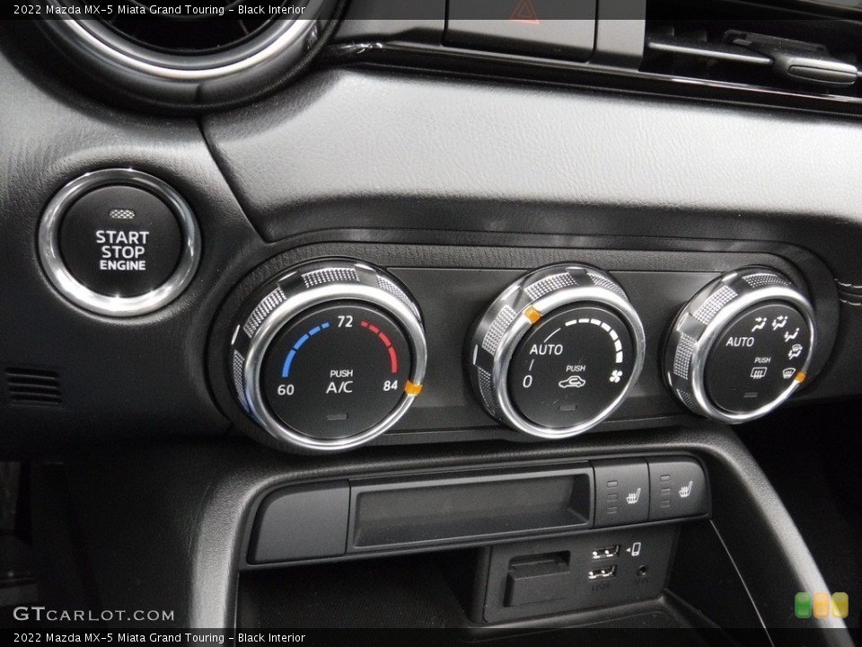 Black Interior Controls for the 2022 Mazda MX-5 Miata Grand Touring #145325008