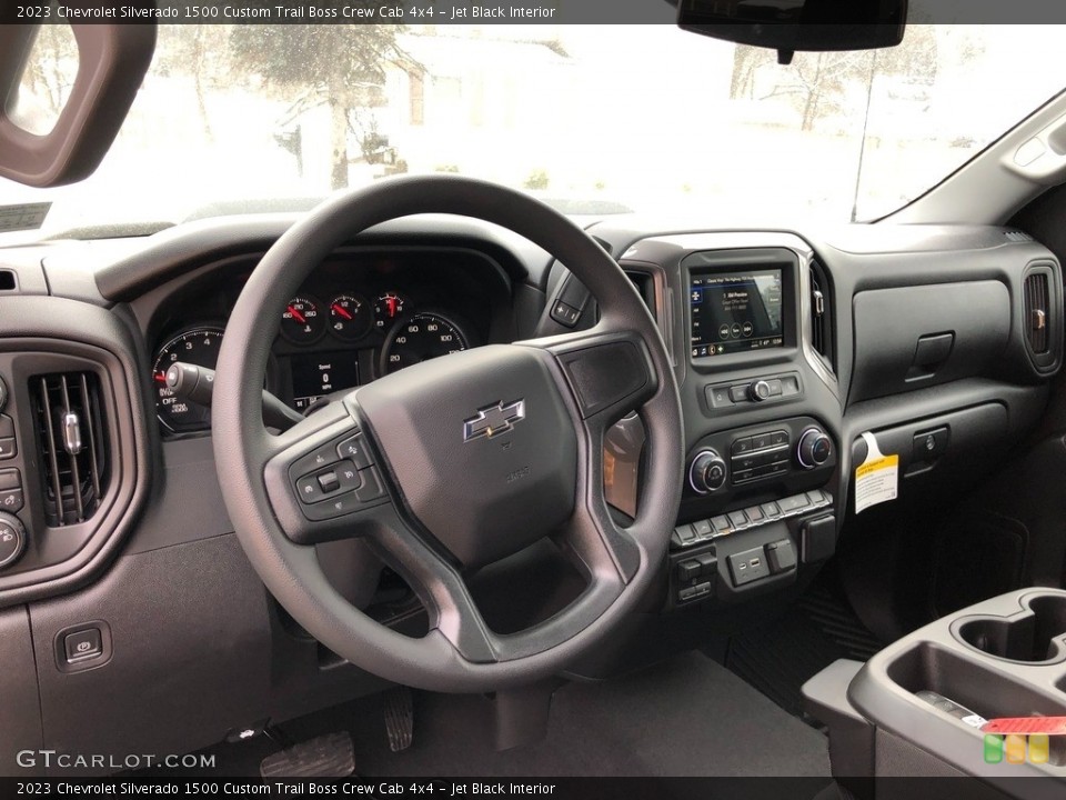 Jet Black Interior Dashboard for the 2023 Chevrolet Silverado 1500 Custom Trail Boss Crew Cab 4x4 #145326535