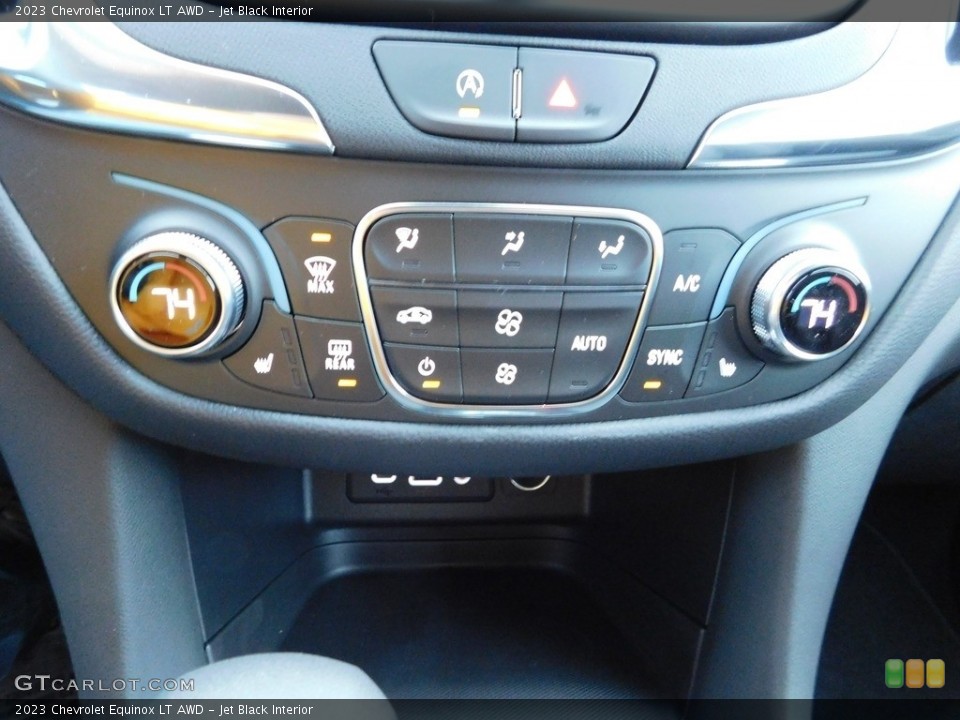 Jet Black Interior Controls for the 2023 Chevrolet Equinox LT AWD #145327234