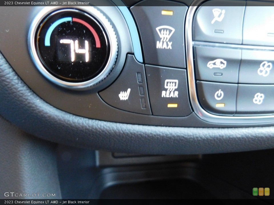 Jet Black Interior Controls for the 2023 Chevrolet Equinox LT AWD #145327261