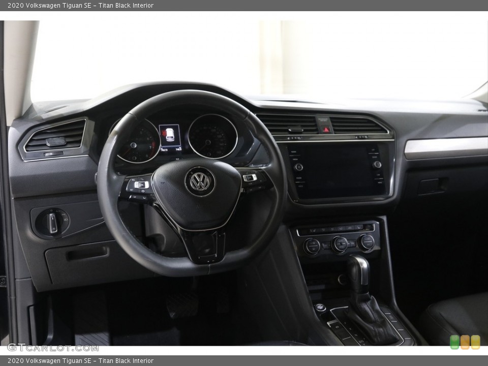 Titan Black Interior Dashboard for the 2020 Volkswagen Tiguan SE #145329148