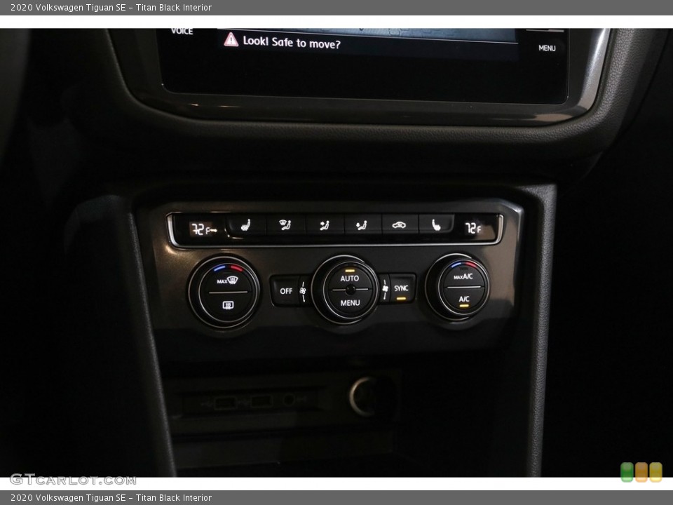 Titan Black Interior Controls for the 2020 Volkswagen Tiguan SE #145329262