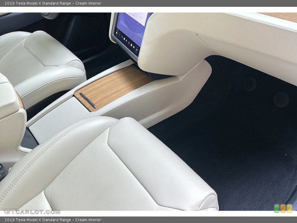 Cream 2019 Tesla Model X Interiors