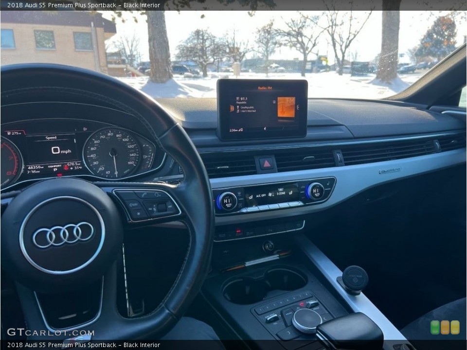 Black Interior Dashboard for the 2018 Audi S5 Premium Plus Sportback #145331948