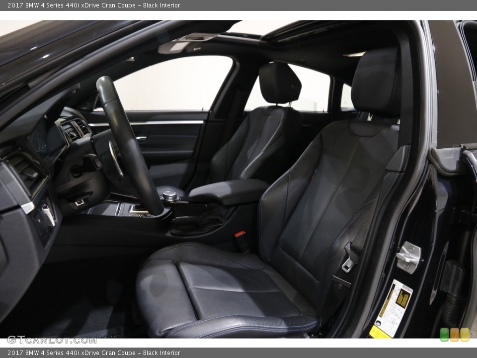 Black Interior Front Seat for the 2017 BMW 4 Series 440i xDrive Gran Coupe #145332797