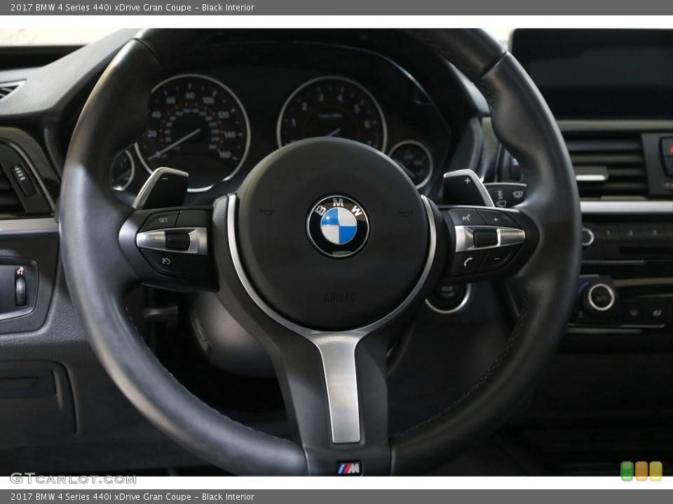 Black Interior Steering Wheel for the 2017 BMW 4 Series 440i xDrive Gran Coupe #145332803