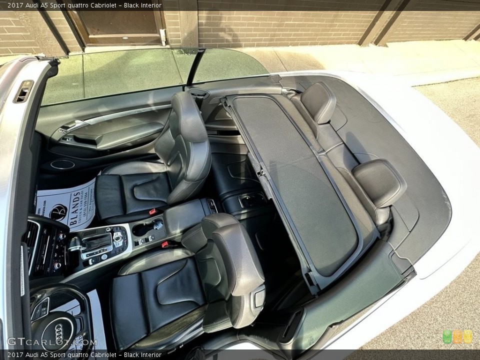 Black Interior Front Seat for the 2017 Audi A5 Sport quattro Cabriolet #145337532