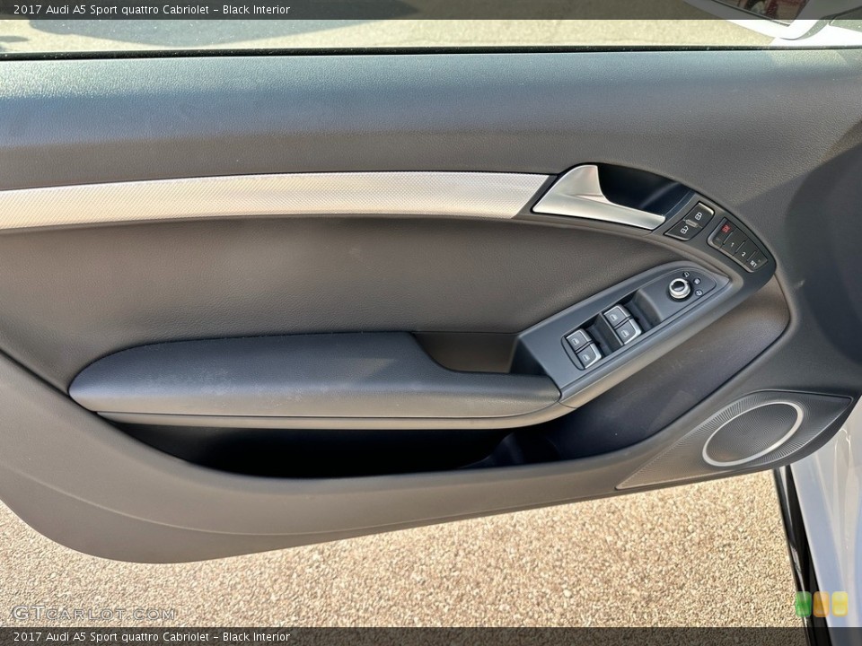 Black Interior Door Panel for the 2017 Audi A5 Sport quattro Cabriolet #145337559