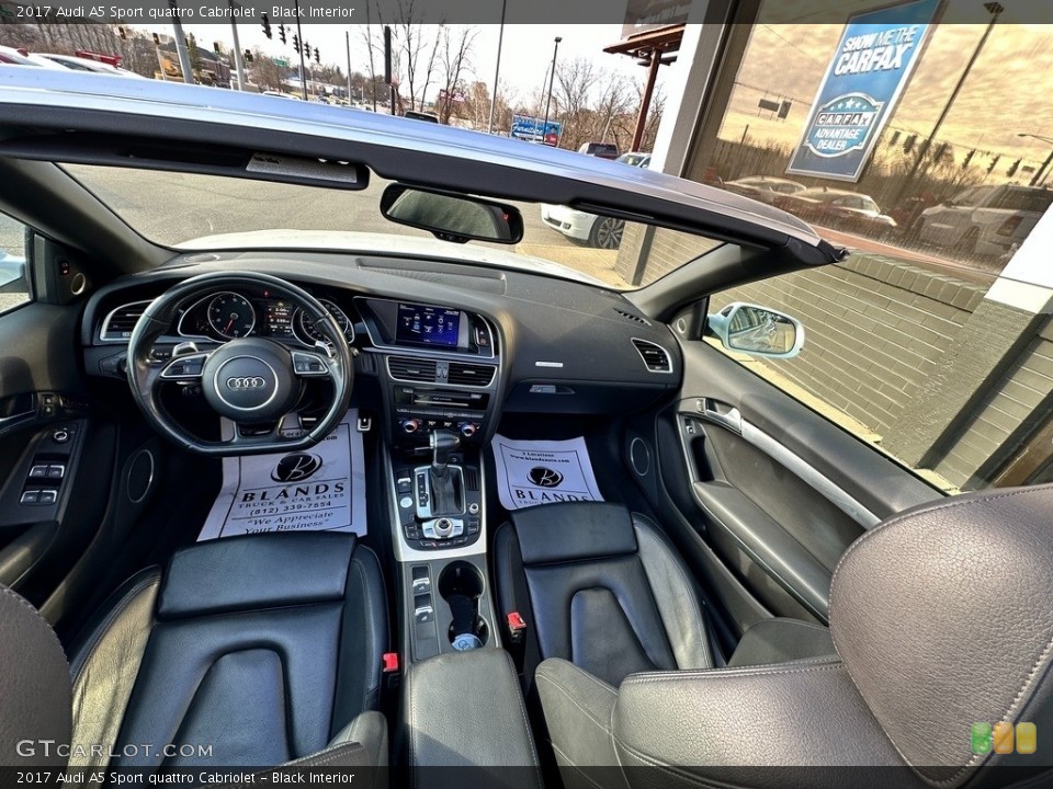Black Interior Photo for the 2017 Audi A5 Sport quattro Cabriolet #145337829