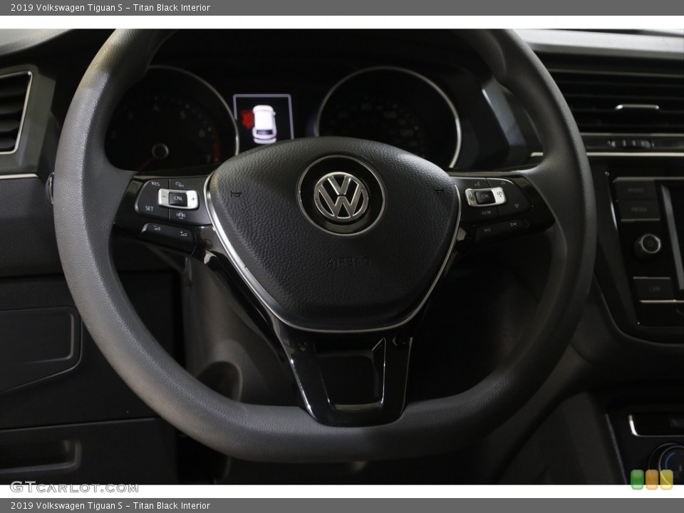 Titan Black Interior Steering Wheel for the 2019 Volkswagen Tiguan S #145339434