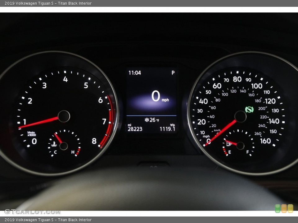 Titan Black Interior Gauges for the 2019 Volkswagen Tiguan S #145339458