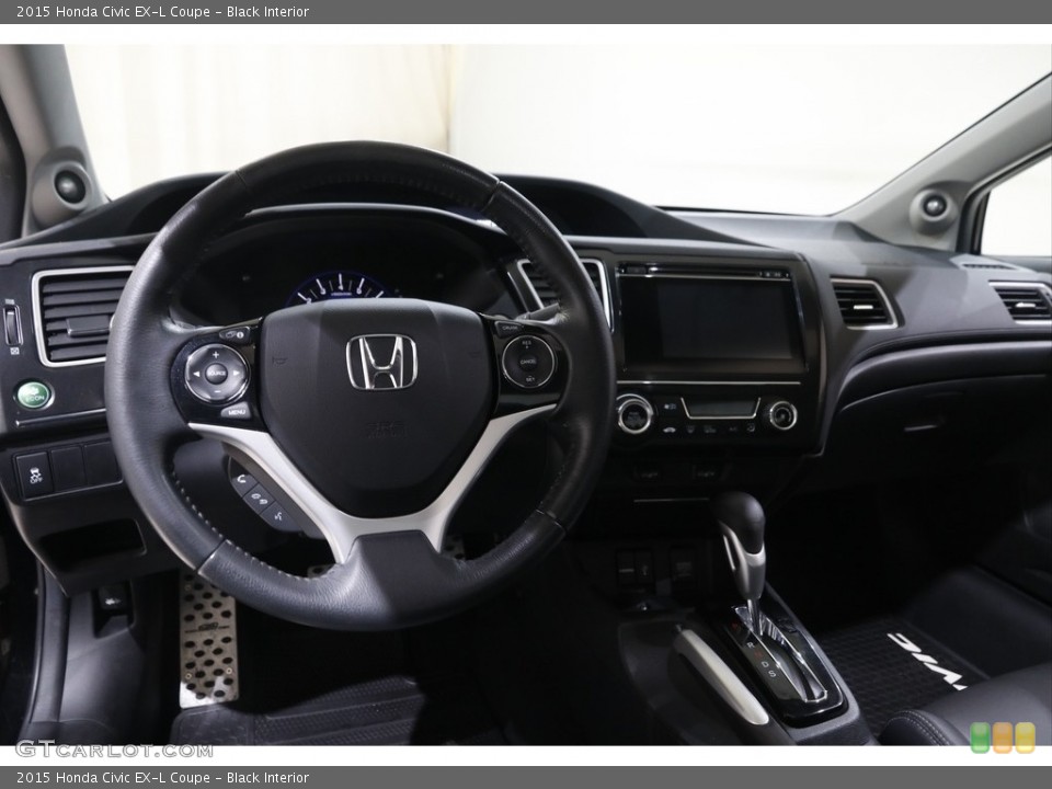 Black Interior Dashboard for the 2015 Honda Civic EX-L Coupe #145339833