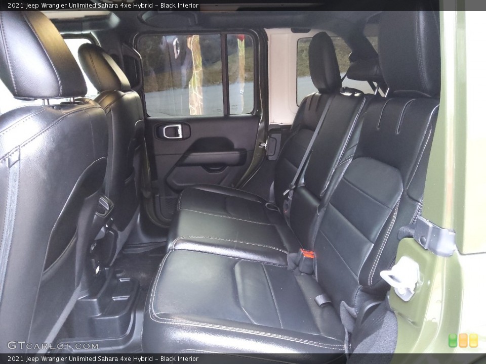 Black Interior Rear Seat for the 2021 Jeep Wrangler Unlimited Sahara 4xe Hybrid #145340001