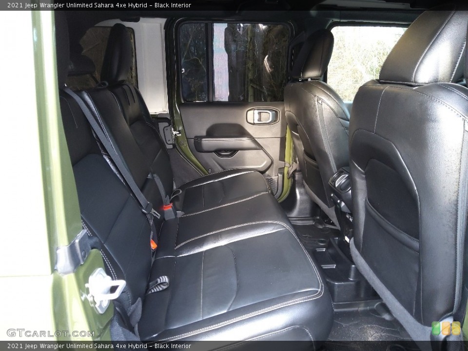 Black Interior Rear Seat for the 2021 Jeep Wrangler Unlimited Sahara 4xe Hybrid #145340091