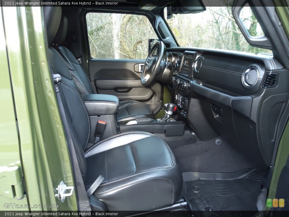 Black Interior Front Seat for the 2021 Jeep Wrangler Unlimited Sahara 4xe Hybrid #145340115