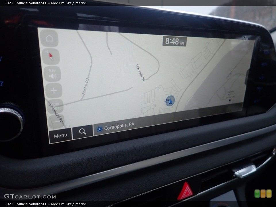 Medium Gray Interior Navigation for the 2023 Hyundai Sonata SEL #145340787