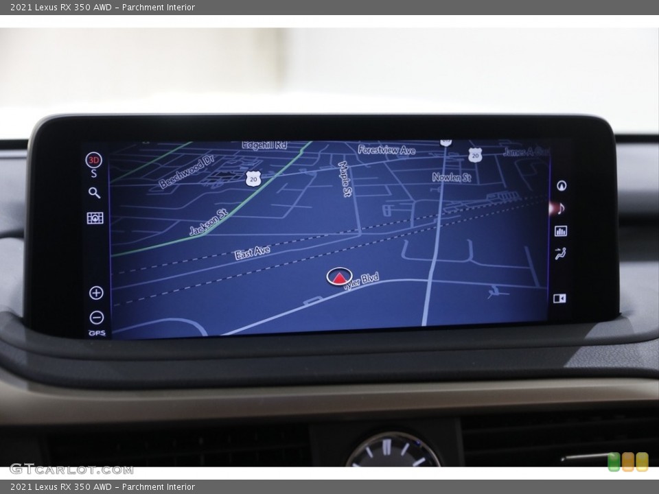 Parchment Interior Navigation for the 2021 Lexus RX 350 AWD #145343733