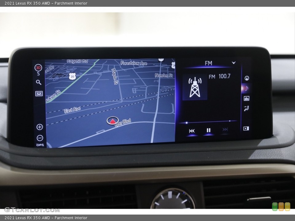 Parchment Interior Navigation for the 2021 Lexus RX 350 AWD #145343739