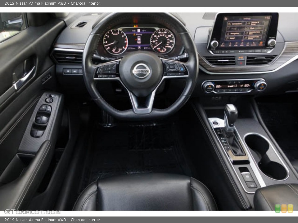 Charcoal Interior Dashboard for the 2019 Nissan Altima Platinum AWD #145345210