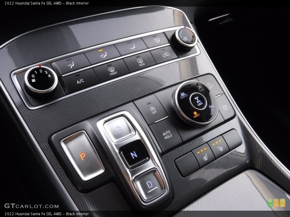 Black Interior Controls for the 2022 Hyundai Santa Fe SEL AWD #145345522