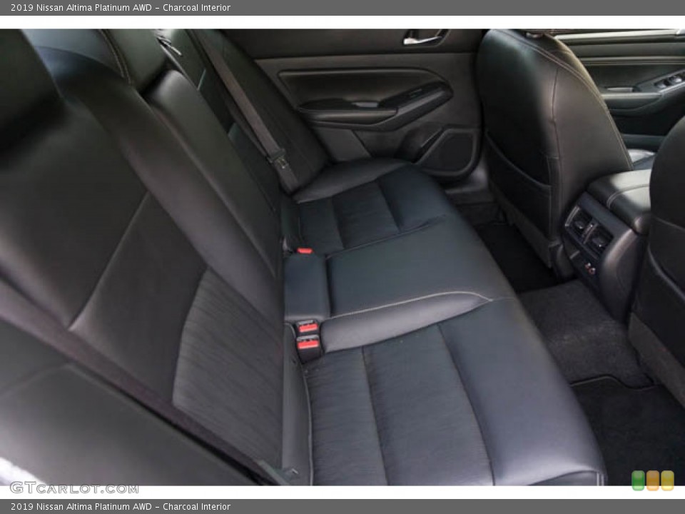 Charcoal Interior Rear Seat for the 2019 Nissan Altima Platinum AWD #145345600